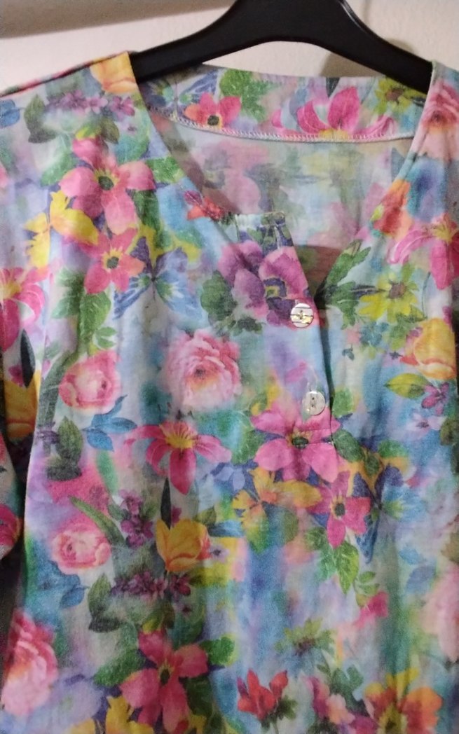 Bohem Tarz Uzun Kollu V Yaka bluz - Görsel 2