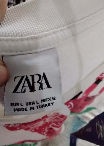 Renkli Bağlama Desenli Kadın Sweatshirt - Görsel 3