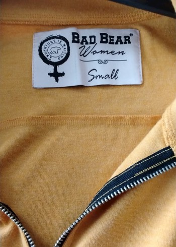 Sarı Yarım Fermuarlı Kadın Sweatshirt - Görsel 3