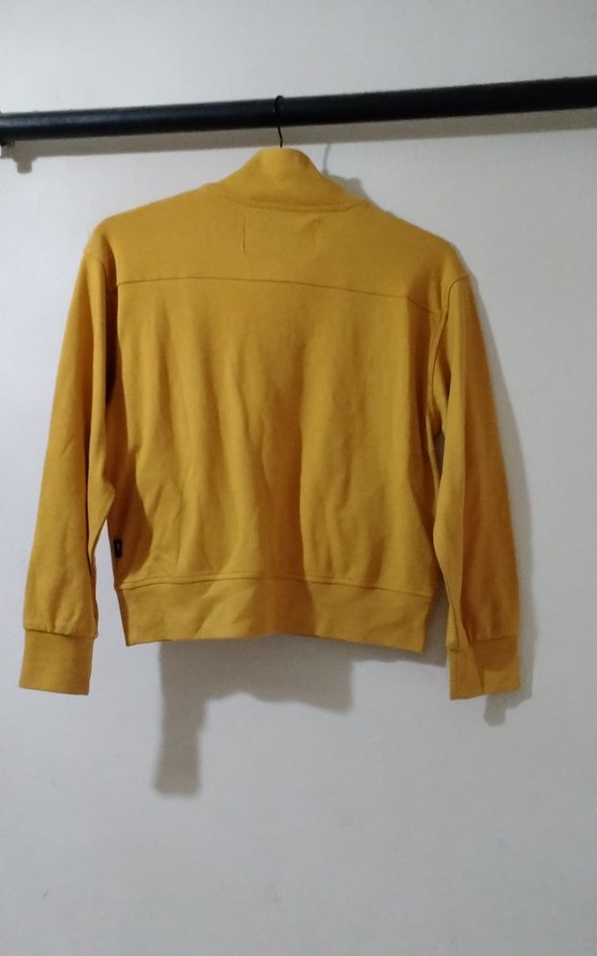 Sarı Yarım Fermuarlı Kadın Sweatshirt - Görsel 2