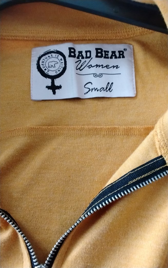 Sarı Yarım Fermuarlı Kadın Sweatshirt - Görsel 3