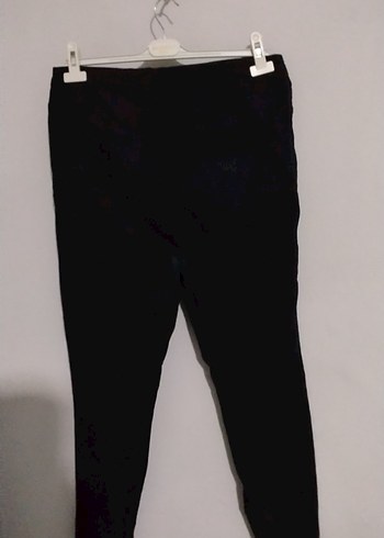 Siyah Midi Denim Kumaş Kadın Pantolon - Görsel 2