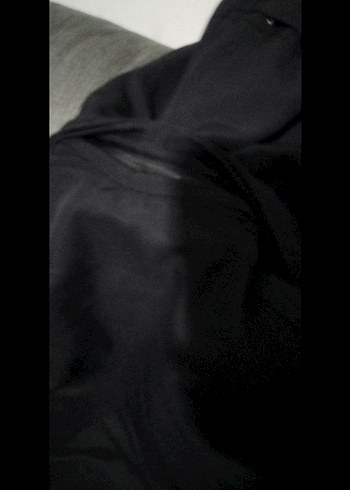 Düğmeli Siyah Erkek Midi Mont - Görsel 4