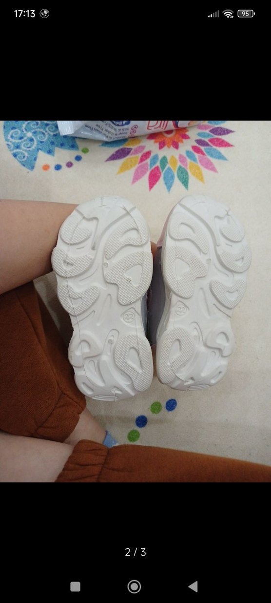 Kız Çocuk Pudra Bağcıksız Spor Ayakkabı - Görsel 3