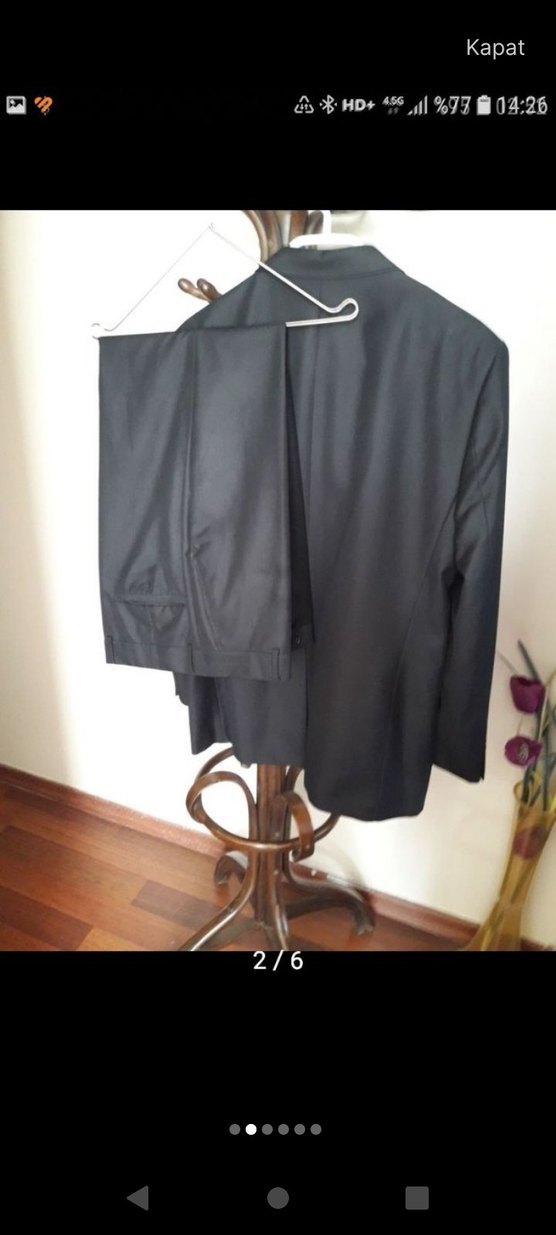 Klasik Siyah Erkek Takım Elbise - Görsel 2