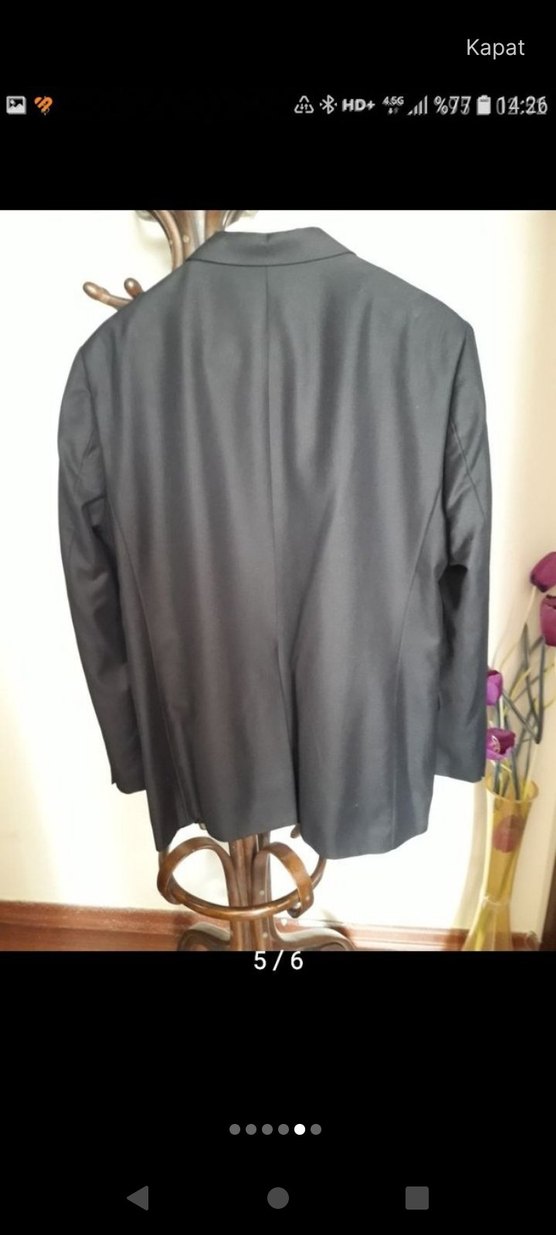 Klasik Siyah Erkek Takım Elbise - Görsel 5