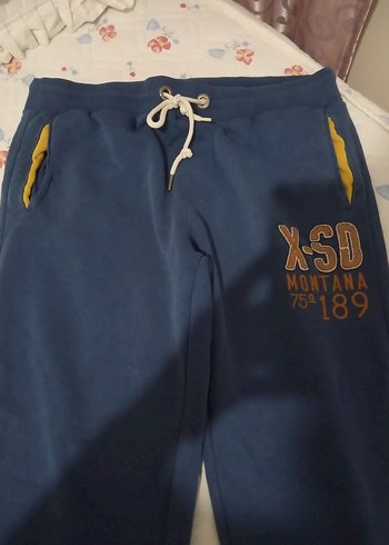 Mavi Baskılı Erkek  Eşofman Altı - Görsel 2