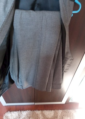 Hatemoğlu Gri Modern Klasik Erkek Takım Elbise Yelek - Görsel 8