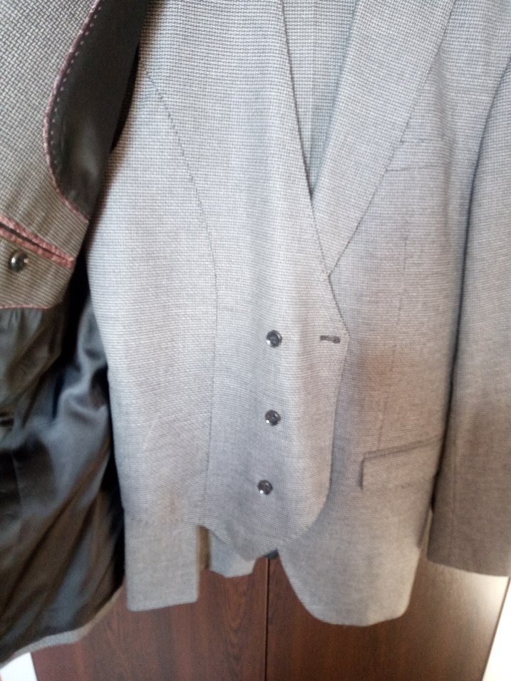 Hatemoğlu Gri Modern Klasik Erkek Takım Elbise Yelek - Görsel 2