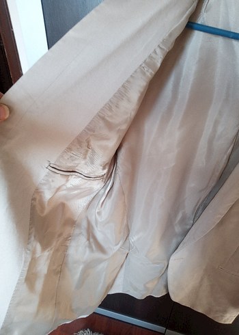 FC Bej Düğmeli Erkek Ceket 54-6 drop - Görsel 5