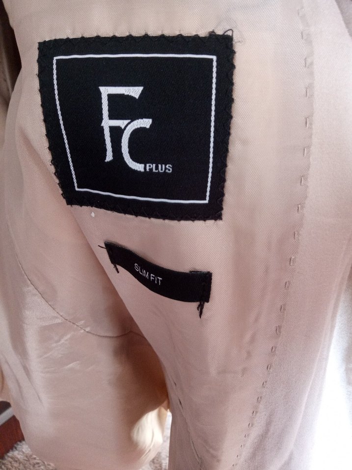 FC Bej Düğmeli Erkek Ceket 54-6 drop - Görsel 4