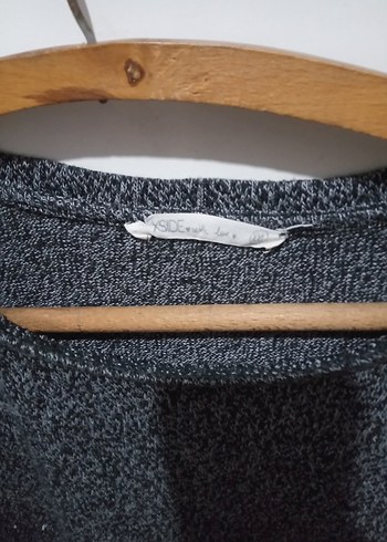 Gri Kadın Triko Salaş Kazak - Görsel 3