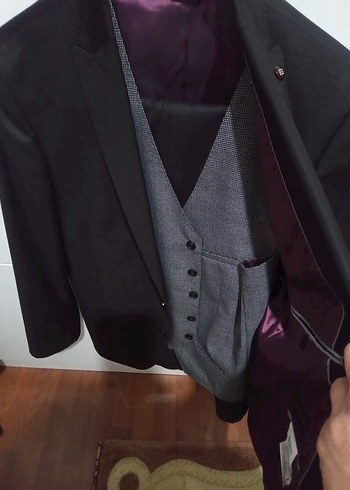 HATEMOĞLU Düğmeli Kahve renk Erkek Takım  Elbise - Görsel 4