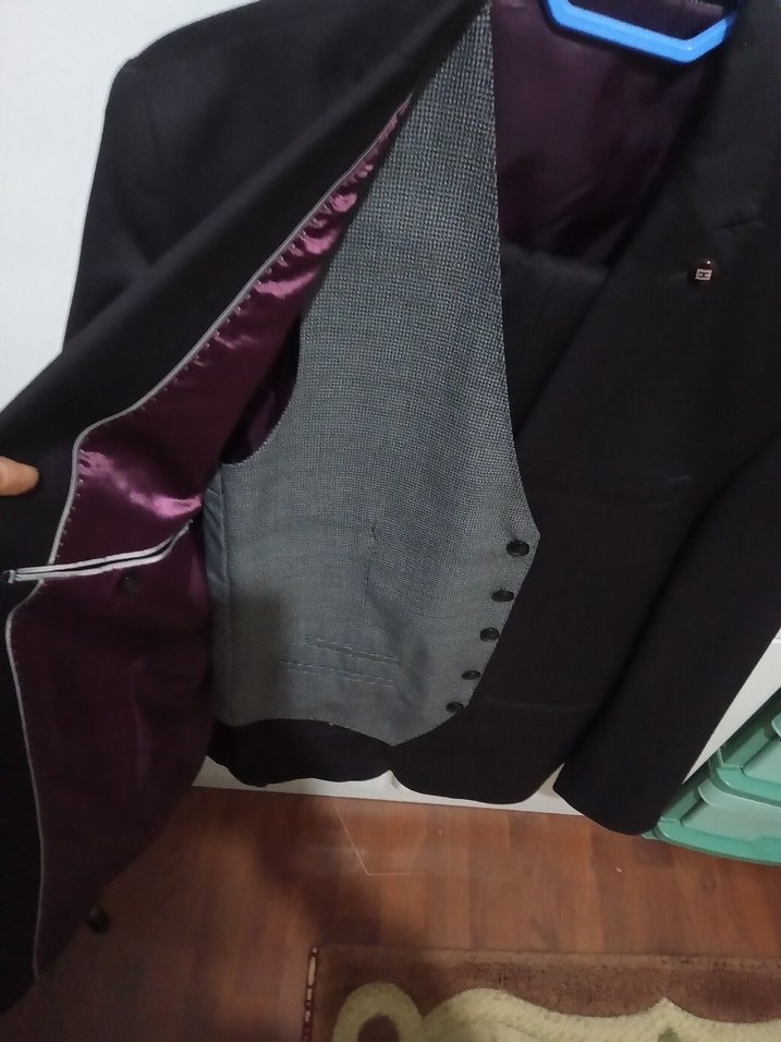 HATEMOĞLU Düğmeli Kahve renk Erkek Takım  Elbise - Görsel 3