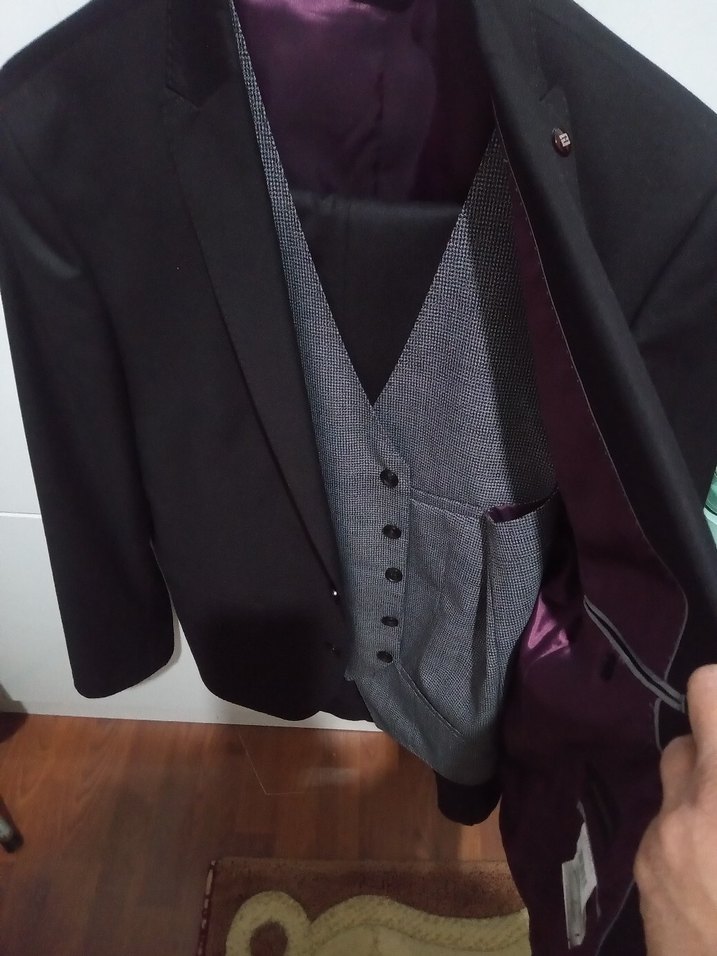 HATEMOĞLU Düğmeli Kahve renk Erkek Takım  Elbise - Görsel 4