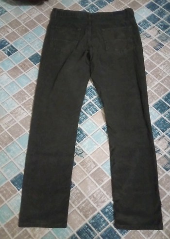 Haki renk Regular Fit Denim Erkek Pantolon - Görsel 4