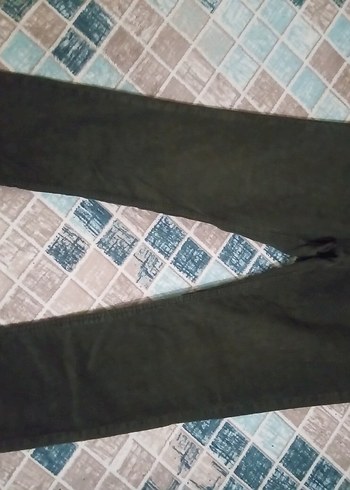 Haki renk Regular Fit Denim Erkek Pantolon - Görsel 5