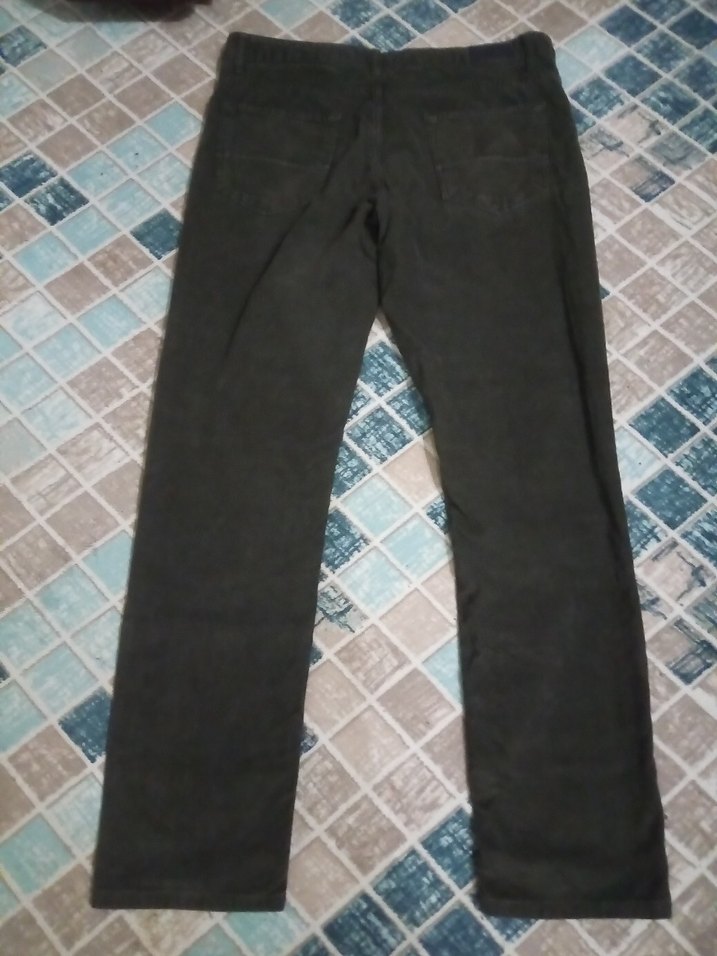 Haki renk Regular Fit Denim Erkek Pantolon - Görsel 4