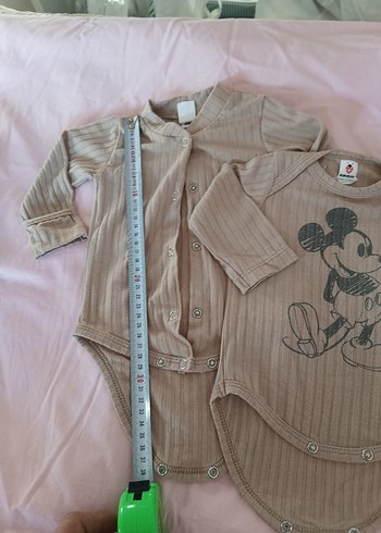 Uzun Kollu Bej Bebek Body - Görsel 6