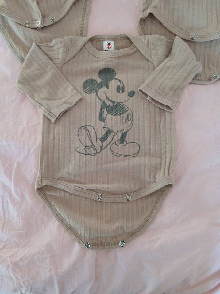 Uzun Kollu Bej Bebek Body - Görsel 4