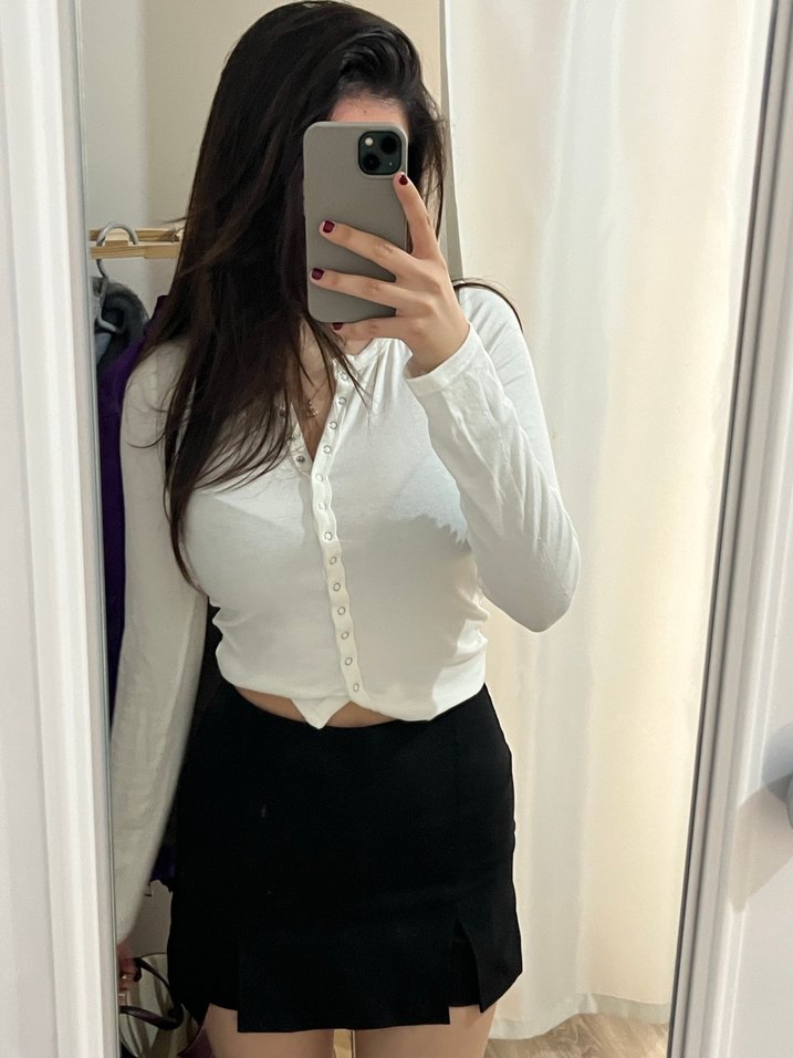 Siyah şort etek 34 beden trendyolmilla 1 kere giyildi - Görsel 2