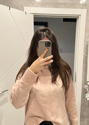 Toz pembe kazak S beden çok rahat , çok az kullanılmış - Görsel 3