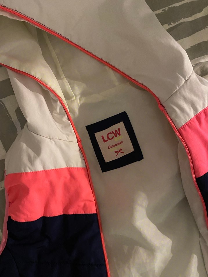 Kız Çocuk Fermuarlı Renkli Spor Yelek - Görsel 5