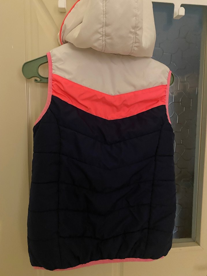 Kız Çocuk Fermuarlı Renkli Spor Yelek - Görsel 4