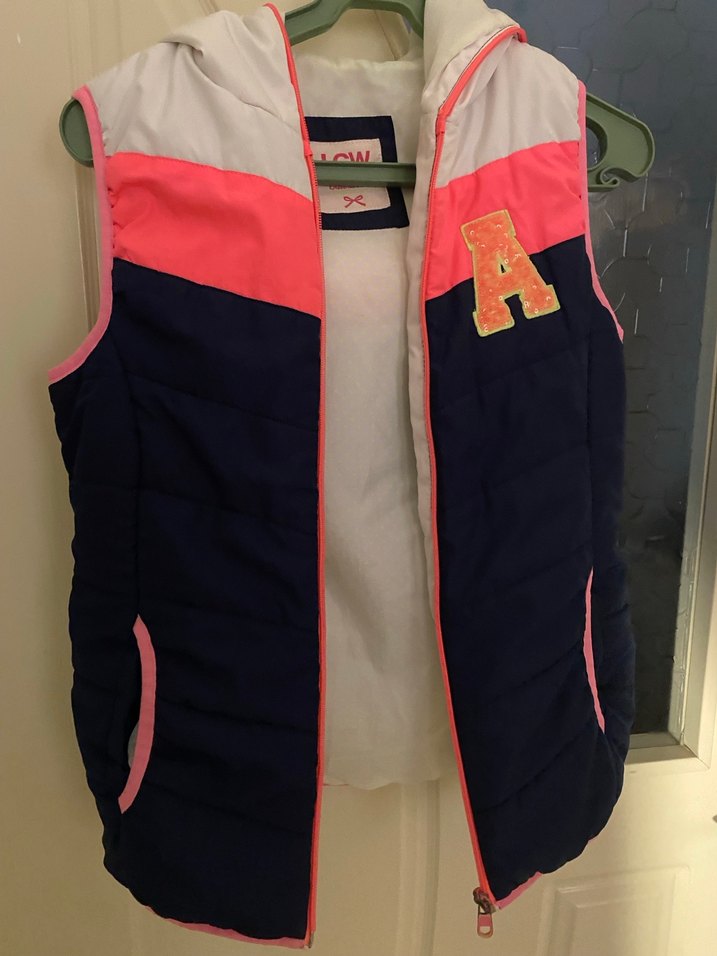 Kız Çocuk Fermuarlı Renkli Spor Yelek - Görsel 2