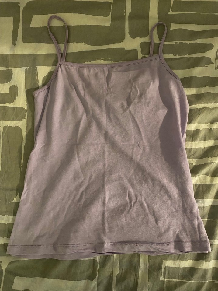 Lila İnce Askılı Kadın Atlet - Görsel 3