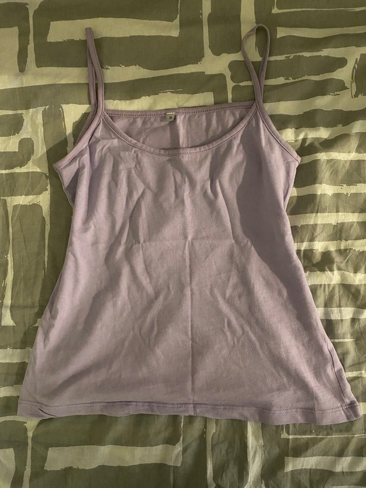 Lila İnce Askılı Kadın Atlet - Görsel 2