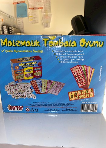 Renkli Matematik Tombala Oyunu Seti - Görsel 2