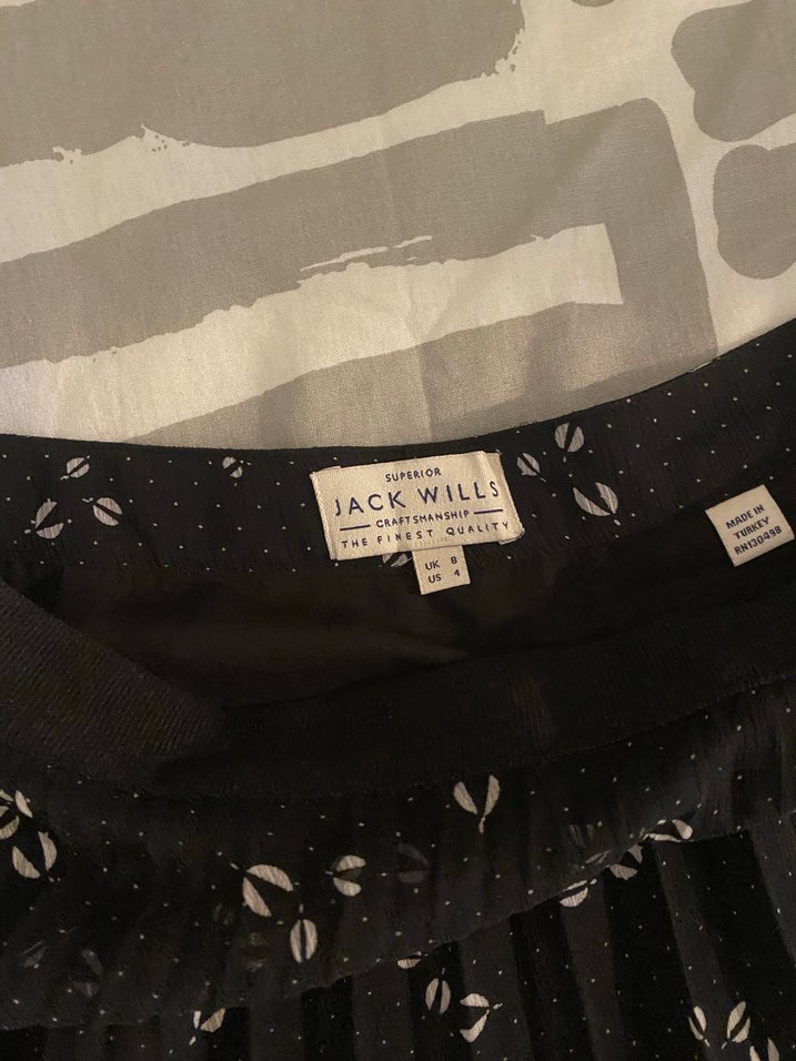 Pileli Siyah Midi Etek - Görsel 3