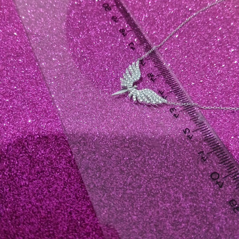 Gumus melek kolye - Görsel 2