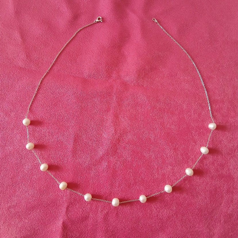 gumus inci kolye - Görsel 2