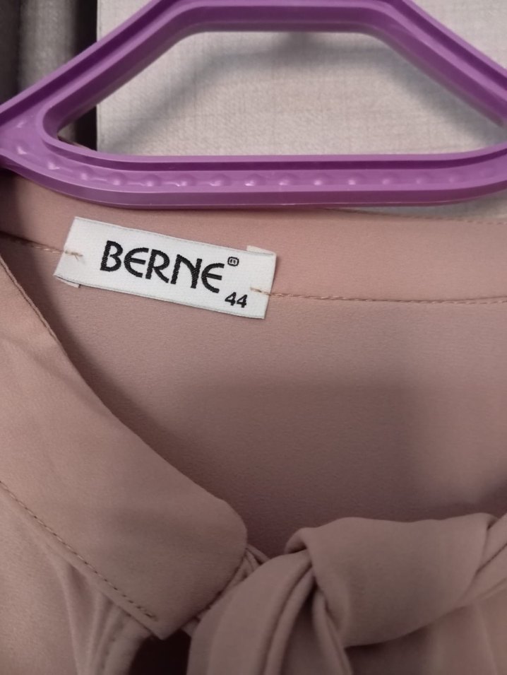 Bej Kadın Midi Uzun Kollu Gömlek - Görsel 3