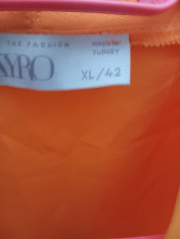 Turuncu Midi Kadın Kaban - Görsel 3