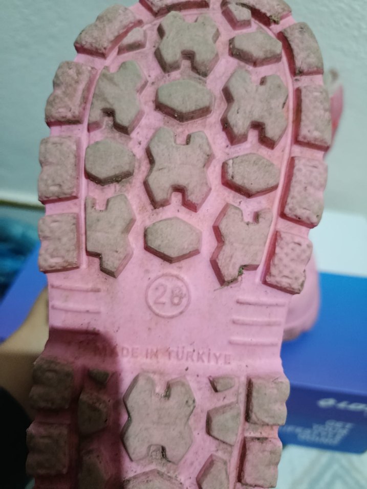 Pembe Kız Çocuk Lastik Bot Velcro Bağlı - Görsel 4