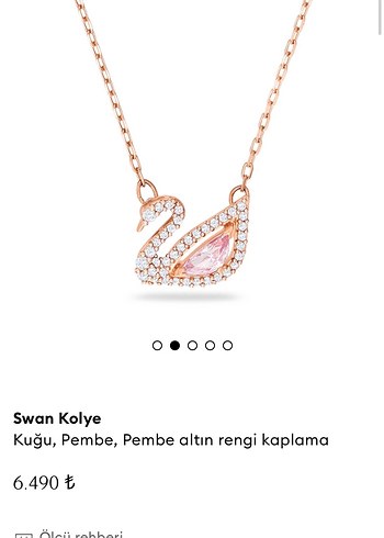 Swaroski marka kuğu Kolye - Görsel 2