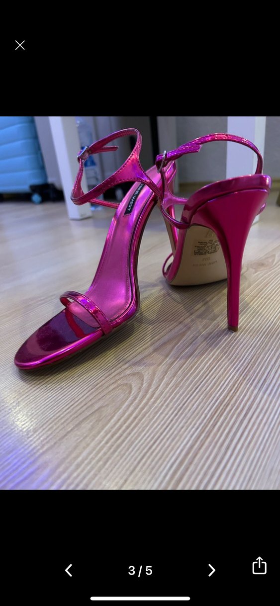 Nine West Parlak Pembe Stiletto Topuklu Kadın Ayakkabı - Görsel 3