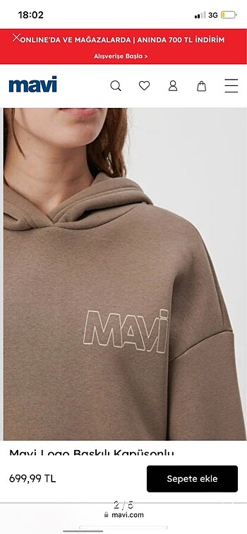 Mavi Jeans Yeni etiketli sweatshirt