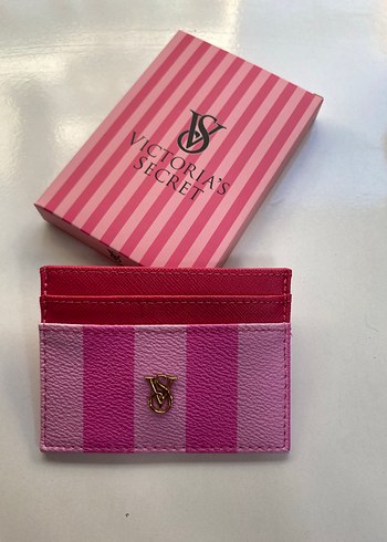 Victoria's Secret Parlak Pembe Deri Kadın Cüzdan