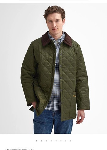 Barbour Haki Kapitone Erkek Mont Barbour