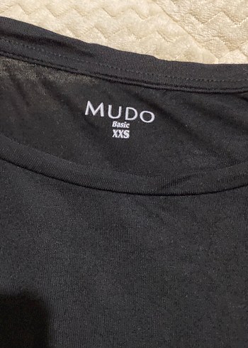 Mudo Siyah Pamuklu Cepli Mudo Tişört