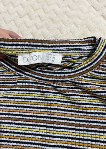 Diğer Çizgili Renkli Kısa Kollu Tişört