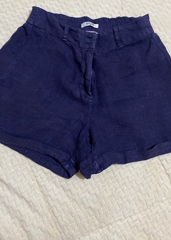Mor Keten Mini Şort