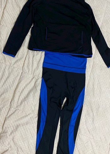 Penti Active Terletmez siyah mavi Koşu takımı- tayt-sweat