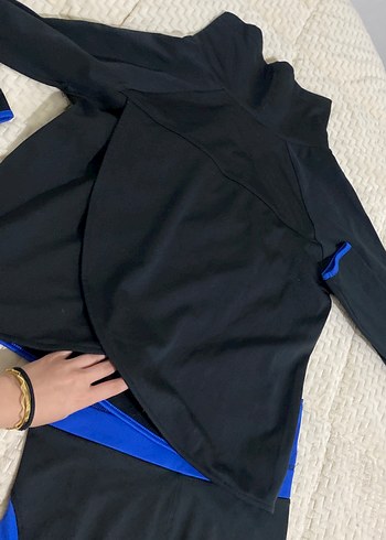 s Beden Penti Active Terletmez siyah mavi Koşu takımı- tayt-sweat