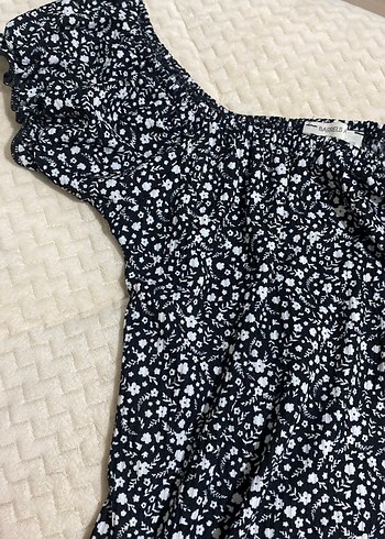 38 Beden Kısa Kollu Siyah Mini Elbise