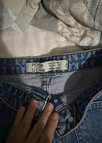 xs Beden mavi Renk Düğmeli Mavi Denim Mini Etek